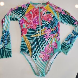 Trina Turk Paddlesuit Swim Plus Size XXL Multicolor
